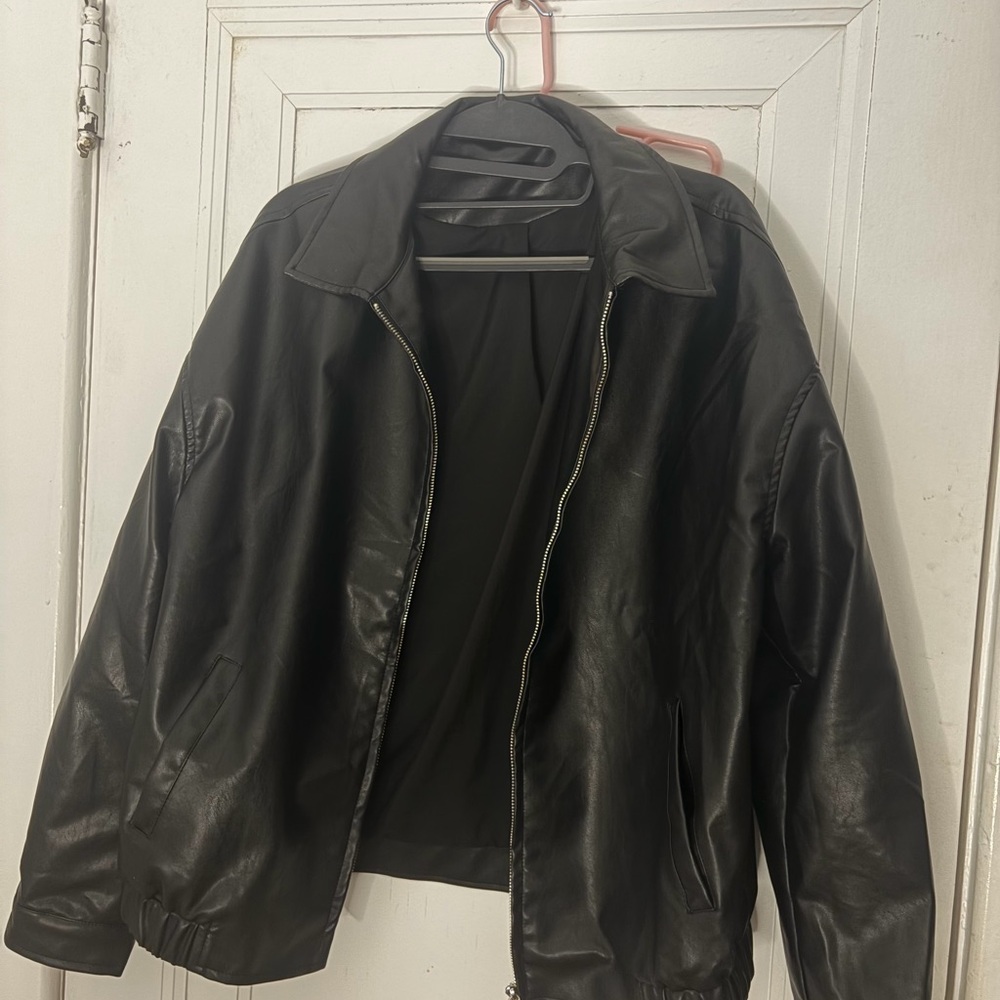 Men's Black Leather Jacket